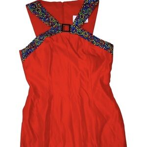 Vintage 90's Linda Segal Red Dress 6